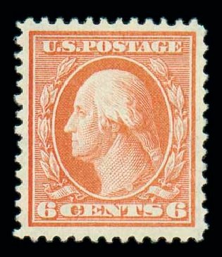 Costs of US Stamps Scott # 336 - 1909 6c Washington. Matthew Bennett International, Oct 2007, Sale 320, Lot 554