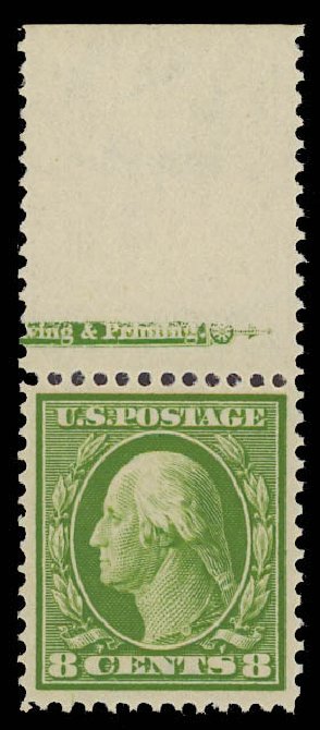 Costs of US Stamps Scott Catalog #337: 8c 1908 Washington. Daniel Kelleher Auctions, Jun 2012, Sale 630, Lot 1750