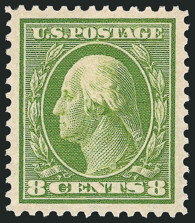 Values of US Stamp Scott Catalogue # 337 - 8c 1908 Washington. Robert Siegel Auction Galleries, Mar 2013, Sale 1040, Lot 1705