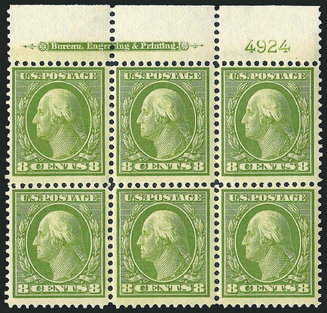 Costs of US Stamps Scott #337: 1908 8c Washington. Robert Siegel Auction Galleries, Apr 2009, Sale 971, Lot 1473