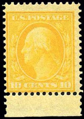 Costs of US Stamp Scott # 338 - 1909 10c Washington. Harmer-Schau Auction Galleries, Oct 2008, Sale 79, Lot 177
