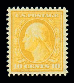 Prices of US Stamps Scott 338: 1909 10c Washington. Matthew Bennett International, Dec 2007, Sale 325, Lot 1968