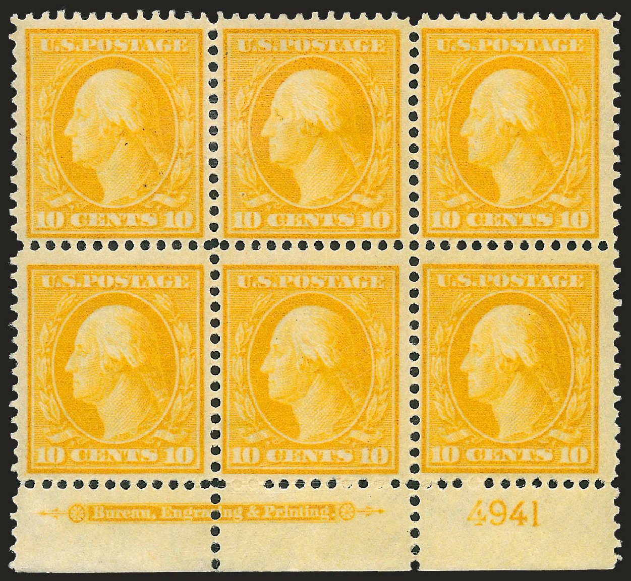Price of US Stamp Scott Cat. 338: 10c 1909 Washington. Robert Siegel Auction Galleries, Apr 2009, Sale 971, Lot 1479