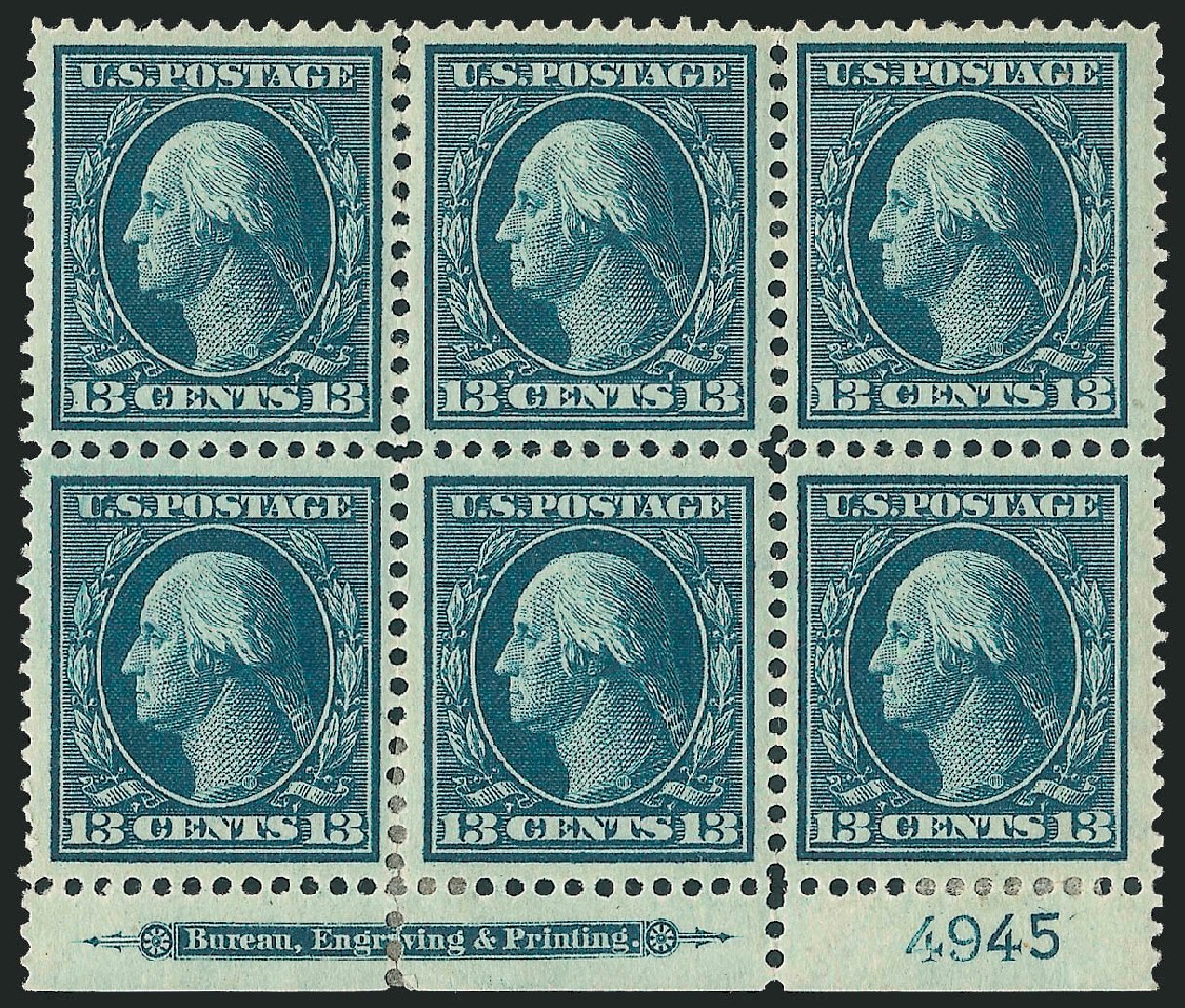 Prices of US Stamps Scott # 339: 13c 1909 Washington. Robert Siegel Auction Galleries, Oct 2010, Sale 997, Lot 5882