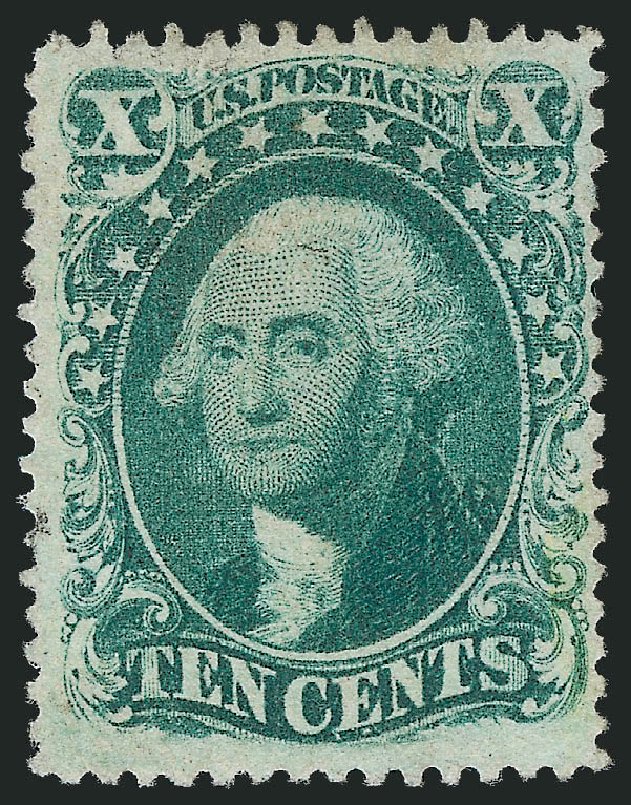 US Stamp Price Scott Cat. 34: 1857 10c Washington. Robert Siegel Auction Galleries, Jun 2012, Sale 1026, Lot 1187
