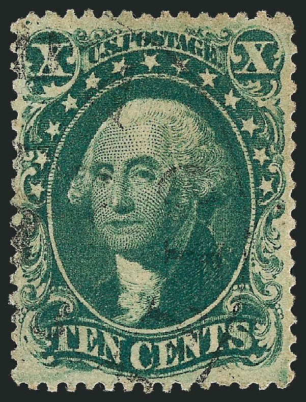 US Stamps Prices Scott Catalog 34 - 10c 1857 Washington. Robert Siegel Auction Galleries, Sep 2008, Sale 962, Lot 2287
