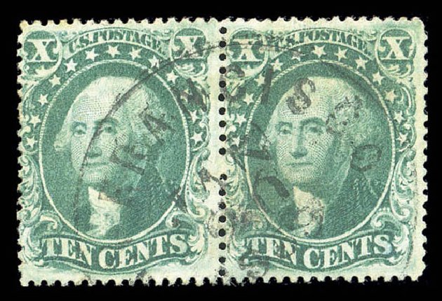Values of US Stamps Scott # 34 - 1857 10c Washington. Matthew Bennett International, Sep 2010, Sale 331, Lot 378