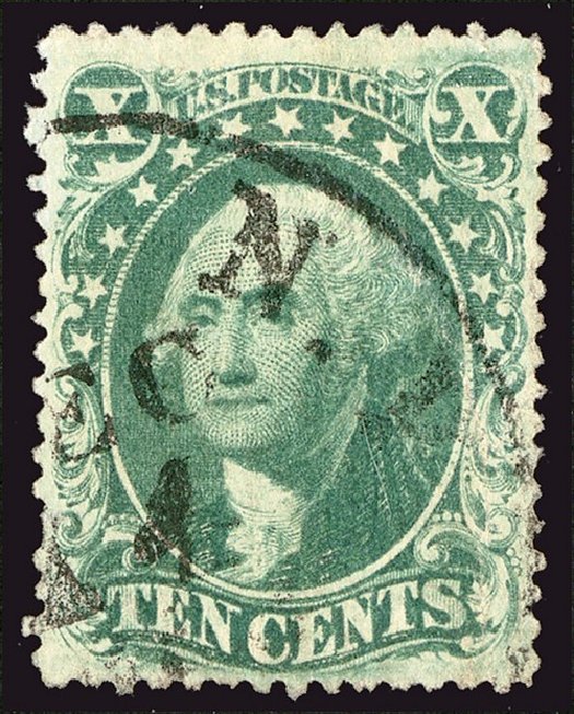 Value of US Stamp Scott 34 - 10c 1857 Washington. Spink Shreves Galleries, Jan 2014, Sale 146, Lot 190