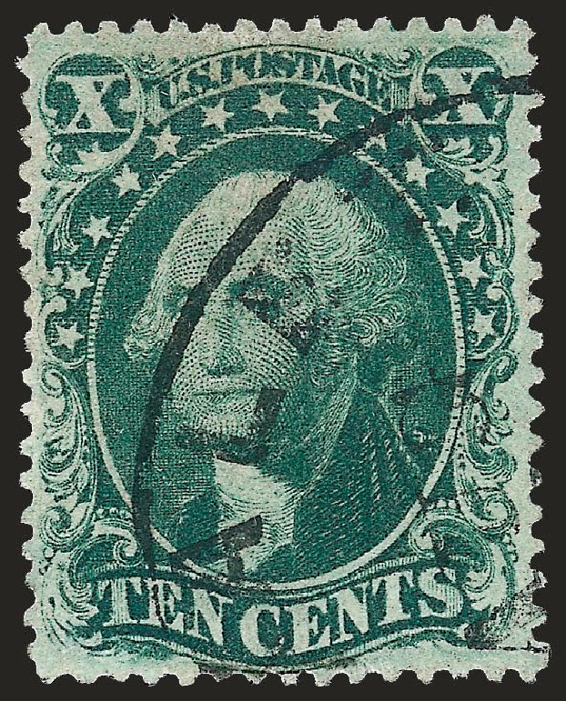 Costs of US Stamps Scott Catalogue 34 - 1857 10c Washington. Robert Siegel Auction Galleries, Oct 2008, Sale 963, Lot 391