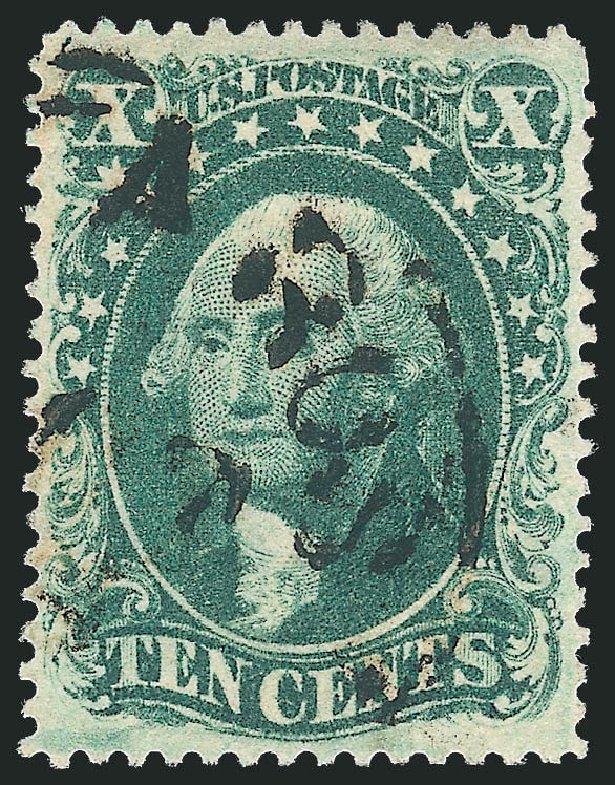 Costs of US Stamps Scott #34 - 10c 1857 Washington. Robert Siegel Auction Galleries, Sep 2009, Sale 976, Lot 1251
