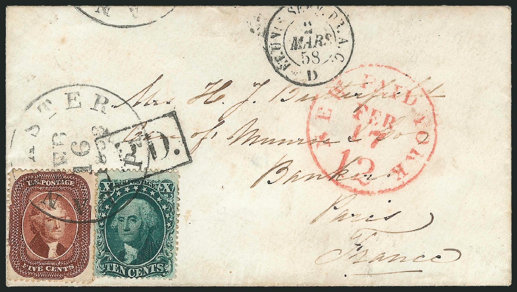 Value of US Stamps Scott Catalog 34: 10c 1857 Washington. Robert Siegel Auction Galleries, Dec 2010, Sale 1002, Lot 3794