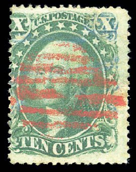 Costs of US Stamps Scott Cat. #34 - 1857 10c Washington. Matthew Bennett International, Sep 2010, Sale 333, Lot 3405