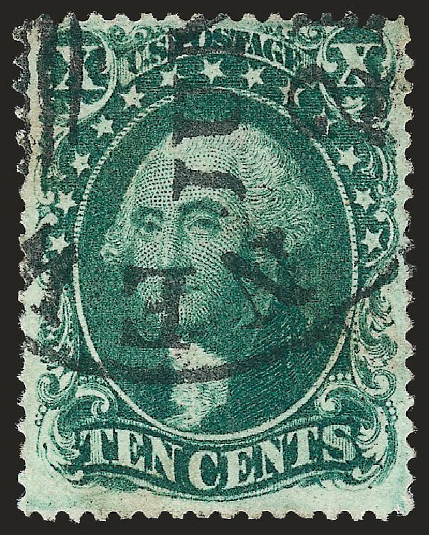 Prices of US Stamp Scott Catalog # 34 - 1857 10c Washington. Robert Siegel Auction Galleries, Oct 2008, Sale 963, Lot 395