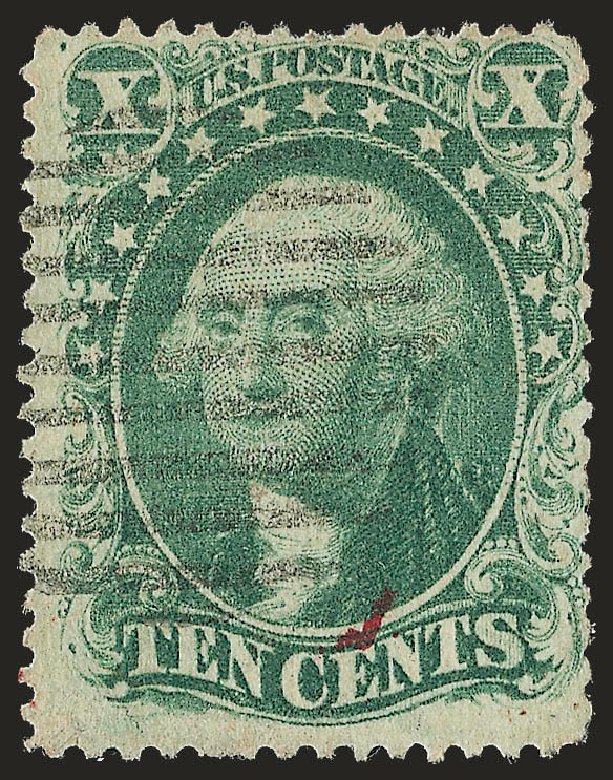 US Stamps Value Scott Catalog #34: 1857 10c Washington. Robert Siegel Auction Galleries, Dec 2009, Sale 982, Lot 5145