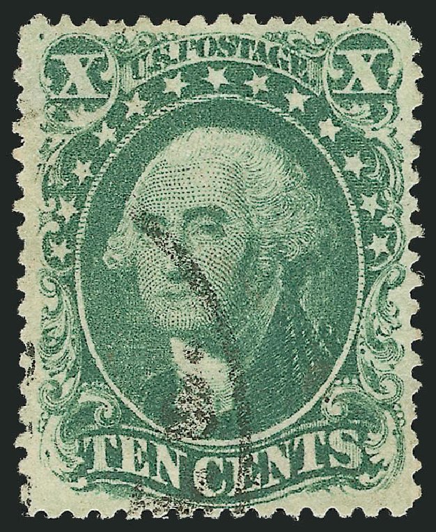 US Stamp Price Scott Catalog 34 - 10c 1857 Washington. Robert Siegel Auction Galleries, Oct 2008, Sale 963, Lot 392