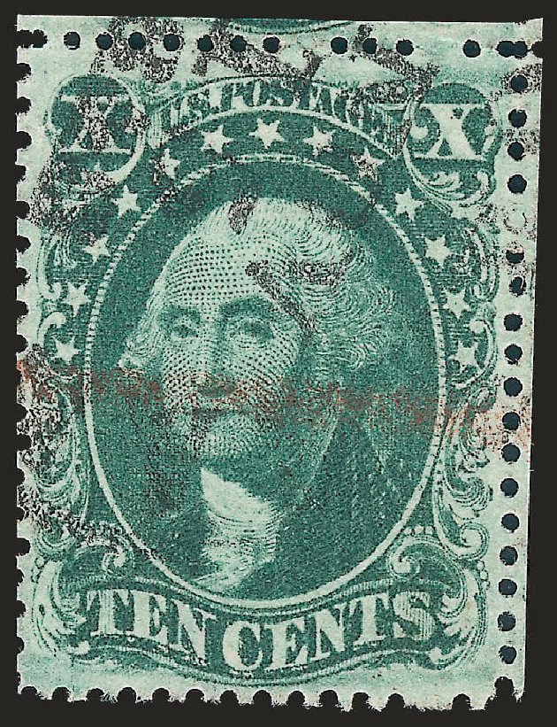 Prices of US Stamps Scott Cat. 34 - 1857 10c Washington. Robert Siegel Auction Galleries, Sep 2009, Sale 976, Lot 1252
