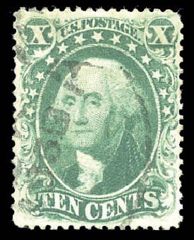 Values of US Stamp Scott Catalogue 34: 10c 1857 Washington. Matthew Bennett International, Sep 2010, Sale 333, Lot 3403