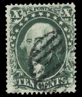 Cost of US Stamp Scott Catalogue #34 - 10c 1857 Washington. Cherrystone Auctions, Mar 2010, Sale 201003, Lot 43