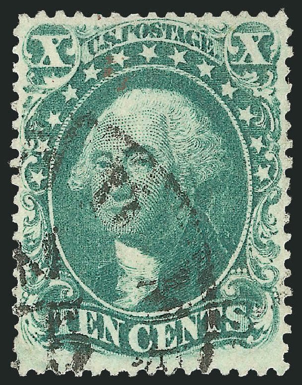 Prices of US Stamp Scott Catalog #34 - 1857 10c Washington. Robert Siegel Auction Galleries, Oct 2008, Sale 963, Lot 393