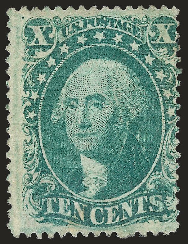 US Stamp Prices Scott Catalogue #34: 10c 1857 Washington. Robert Siegel Auction Galleries, Apr 2009, Sale 972, Lot 3046