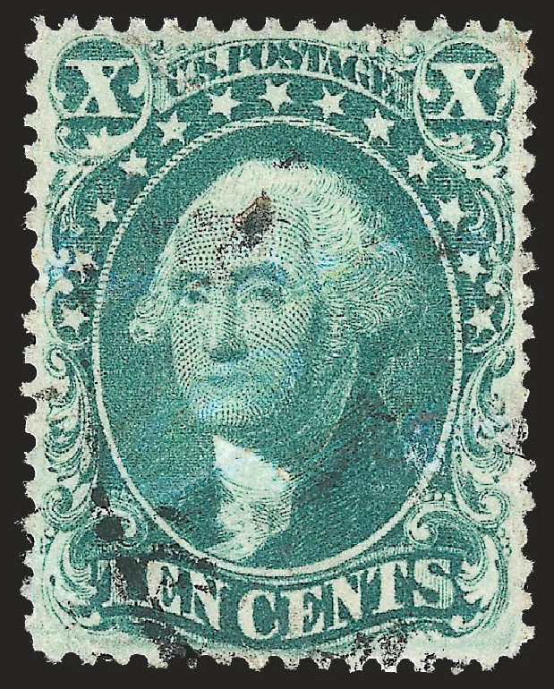 US Stamp Price Scott Catalogue #34 - 1857 10c Washington. Robert Siegel Auction Galleries, Dec 2009, Sale 982, Lot 5146