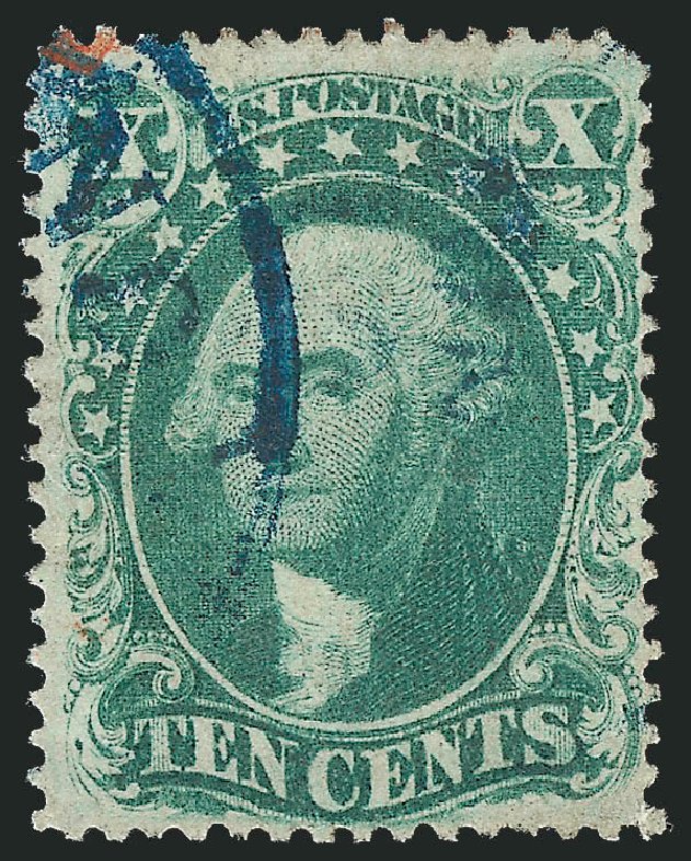 US Stamp Price Scott Catalog 34: 1857 10c Washington. Robert Siegel Auction Galleries, Sep 2010, Sale 993, Lot 336