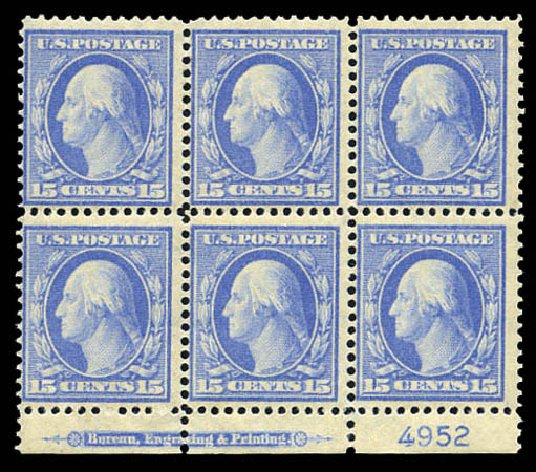 Price of US Stamps Scott Catalog # 340 - 1909 15c Washington. Matthew Bennett International, Mar 2011, Sale 337, Lot 2818