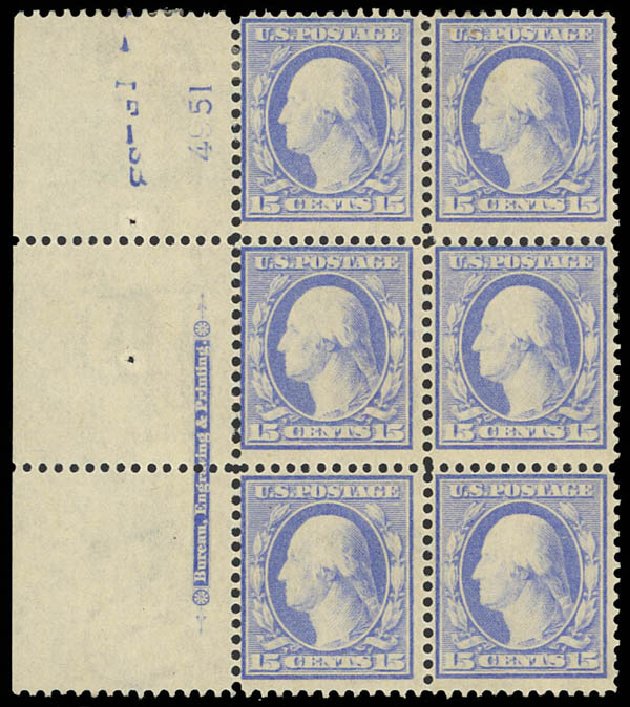 Values of US Stamps Scott # 340: 15c 1909 Washington. Daniel Kelleher Auctions, Aug 2012, Sale 631, Lot 1108
