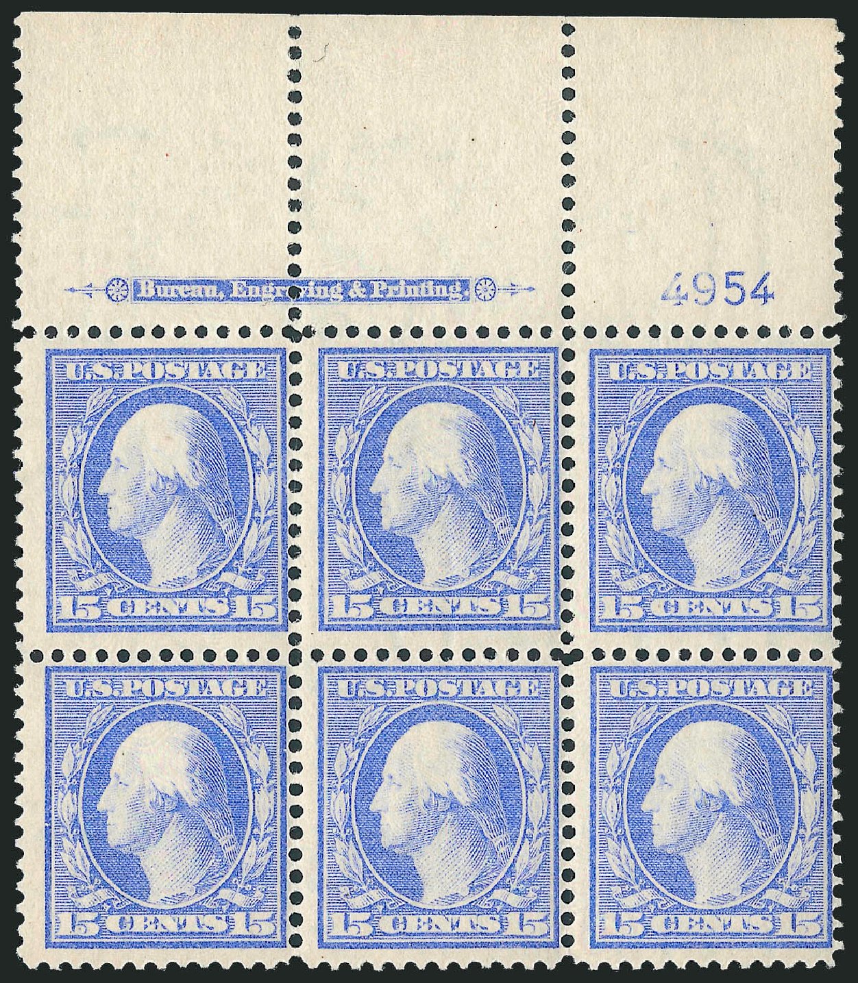 US Stamp Price Scott Catalog 340 - 15c 1909 Washington. Robert Siegel Auction Galleries, Mar 2011, Sale 1007, Lot 2639