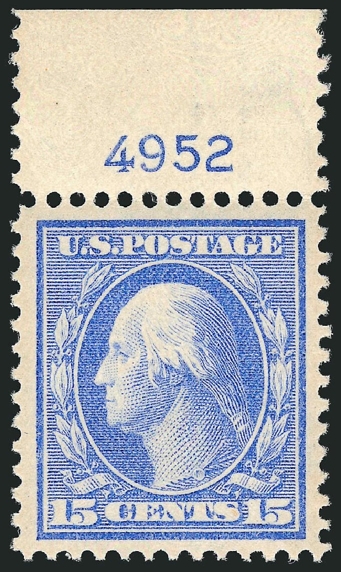 US Stamps Price Scott Cat. #340: 1909 15c Washington. Robert Siegel Auction Galleries, Sep 2009, Sale 968B, Lot 432