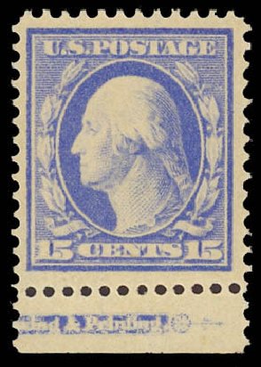 Cost of US Stamps Scott Catalogue # 340: 15c 1909 Washington. Daniel Kelleher Auctions, Aug 2012, Sale 631, Lot 1106