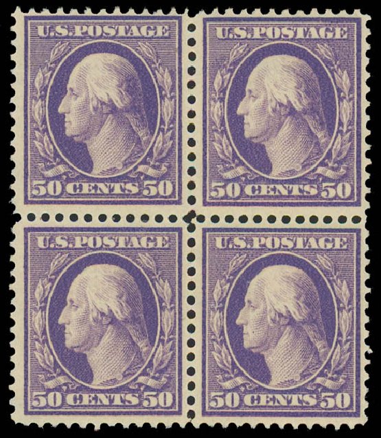 Cost of US Stamp Scott Catalog #341: 50c 1909 Washington. Daniel Kelleher Auctions, Apr 2012, Sale 629, Lot 297