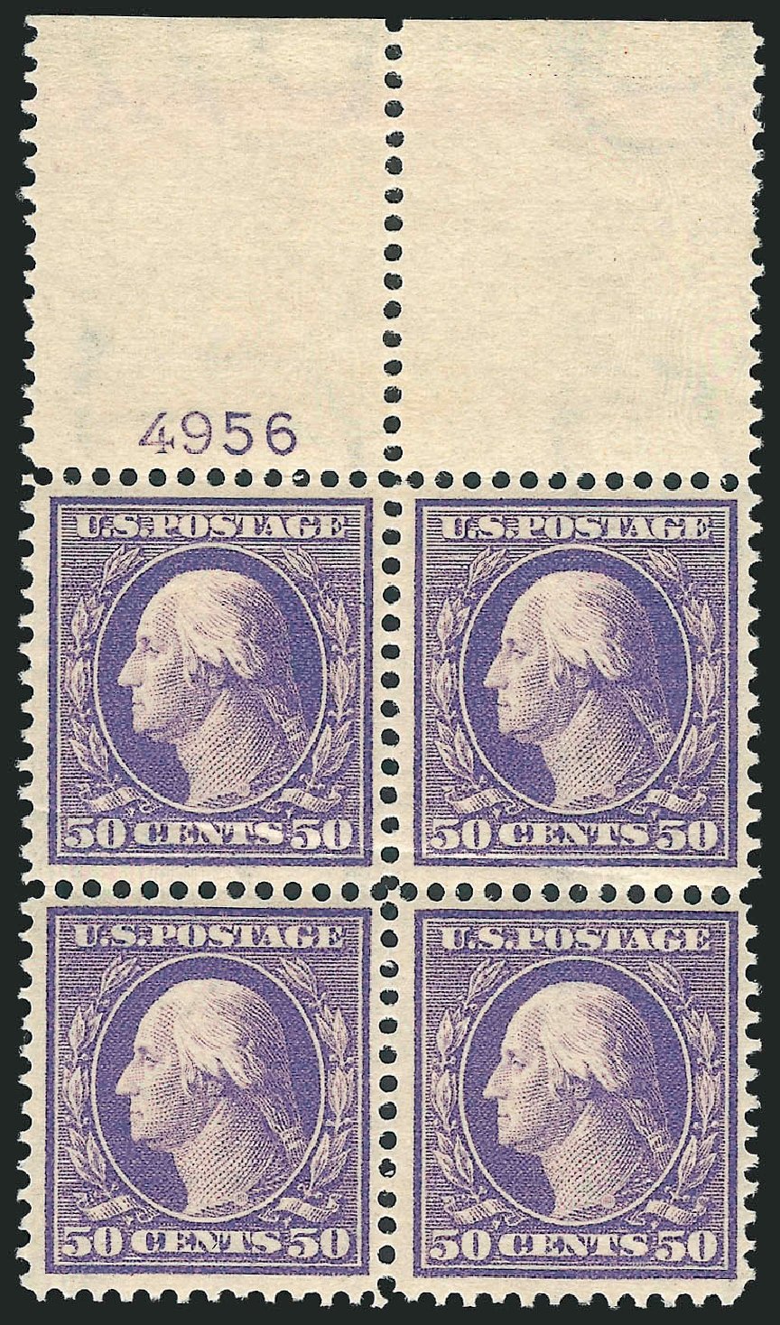 US Stamp Price Scott Catalogue # 341 - 1909 50c Washington. Robert Siegel Auction Galleries, Mar 2012, Sale 1019, Lot 727