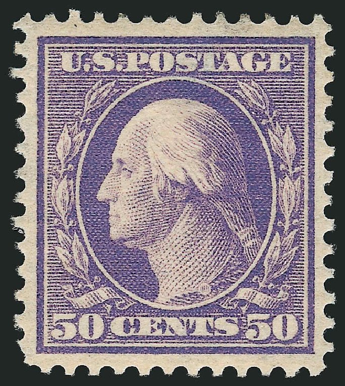 Values of US Stamps Scott Cat. # 341 - 50c 1909 Washington. Robert Siegel Auction Galleries, Sep 2014, Sale 1078, Lot 477