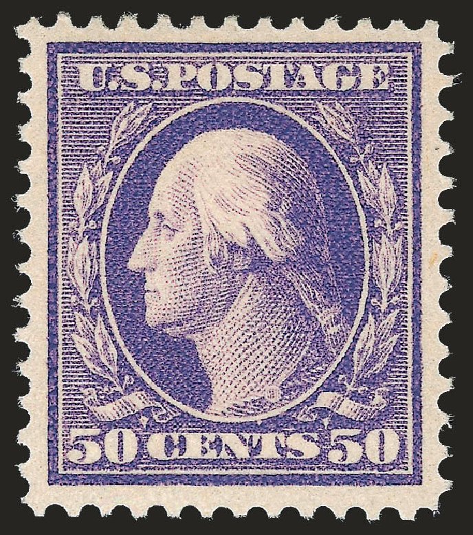 Values of US Stamps Scott Cat. #341: 1909 50c Washington. Robert Siegel Auction Galleries, Dec 2008, Sale 967, Lot 4667