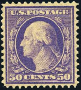 Price of US Stamp Scott 341 - 1909 50c Washington. Harmer-Schau Auction Galleries, Aug 2012, Sale 94, Lot 1498