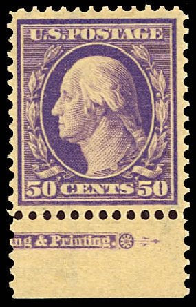 Prices of US Stamps Scott Cat. # 341: 50c 1909 Washington. Daniel Kelleher Auctions, Dec 2012, Sale 633, Lot 598