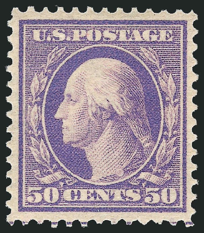 Values of US Stamp Scott Catalogue #341 - 1909 50c Washington. Robert Siegel Auction Galleries, Dec 2011, Sale 1017, Lot 768