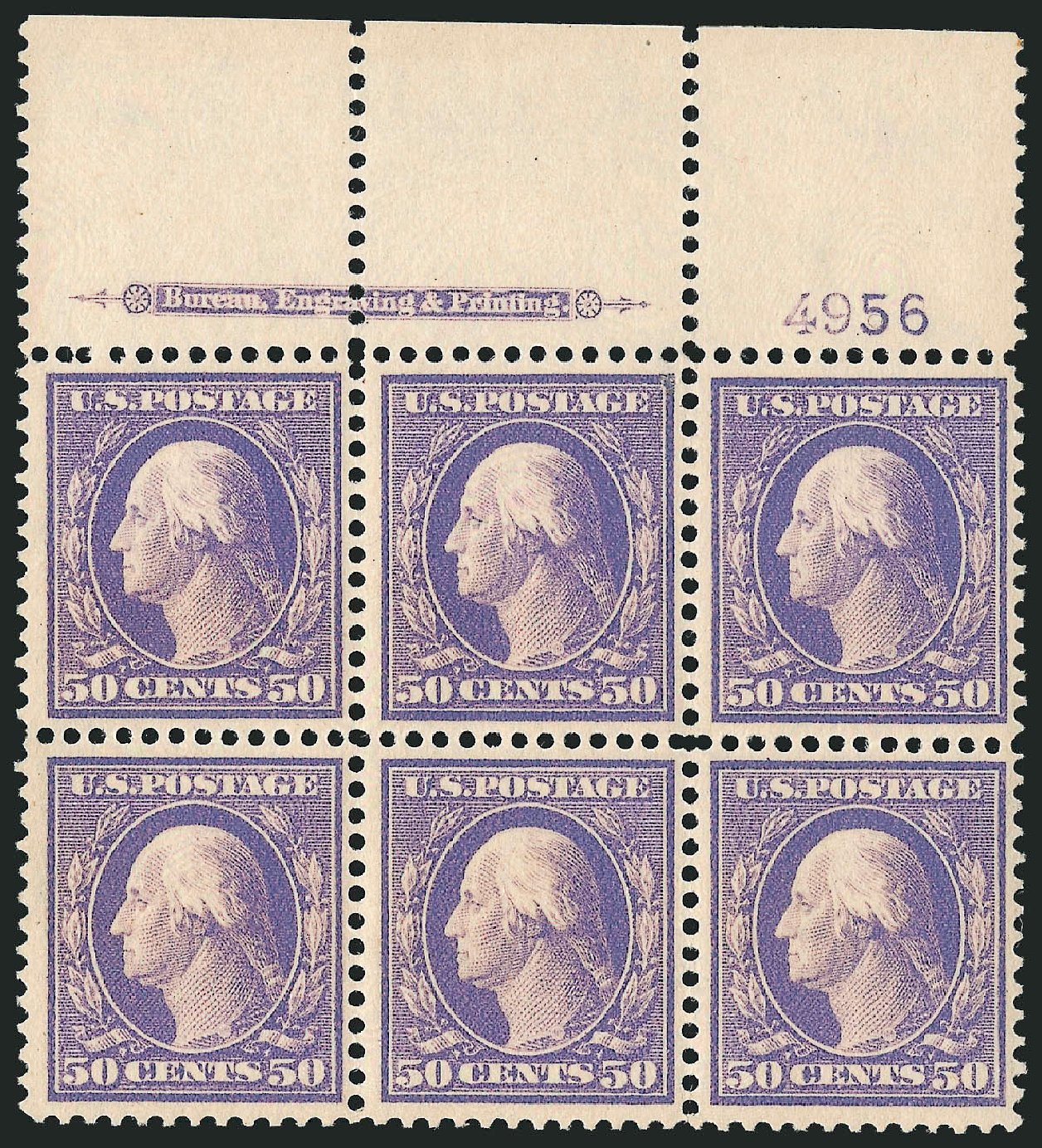 Value of US Stamp Scott #341 - 50c 1909 Washington. Robert Siegel Auction Galleries, Feb 2015, Sale 1093, Lot 98
