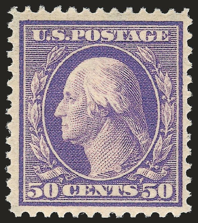US Stamp Price Scott Cat. 341: 1909 50c Washington. Robert Siegel Auction Galleries, Apr 2010, Sale 984, Lot 798