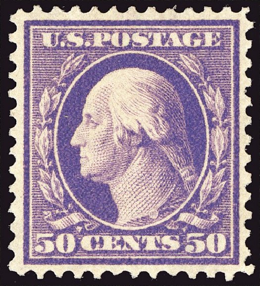 Price of US Stamp Scott #341: 1909 50c Washington. Spink Shreves Galleries, Jan 2014, Sale 146, Lot 368