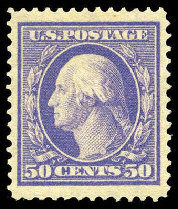 US Stamp Prices Scott Catalogue #341: 50c 1909 Washington. Matthew Bennett International, Mar 2011, Sale 337, Lot 2819