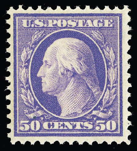 US Stamps Prices Scott Catalogue # 341 - 50c 1909 Washington. Matthew Bennett International, Sep 2012, Sale 346, Lot 799