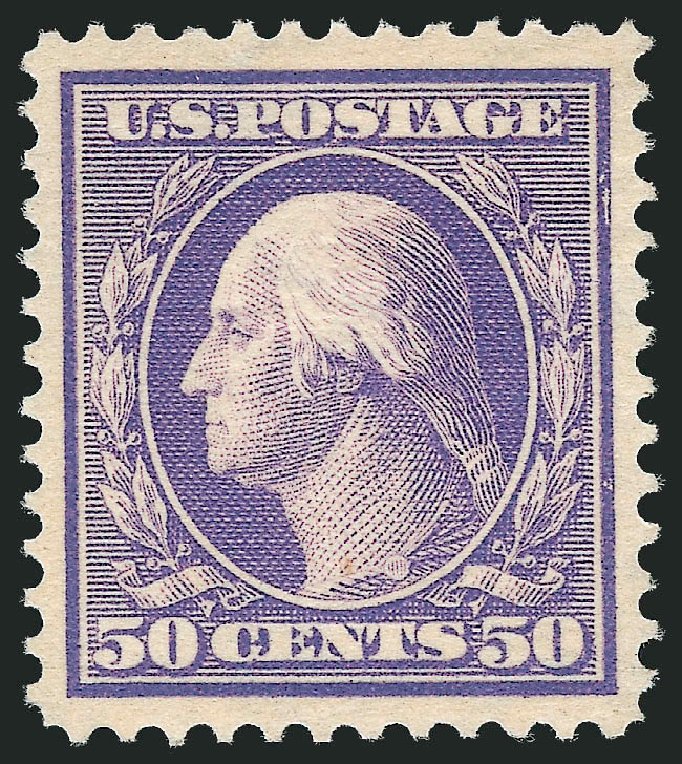 Values of US Stamp Scott Cat. # 341 - 50c 1909 Washington. Robert Siegel Auction Galleries, Oct 2011, Sale 1014, Lot 1779