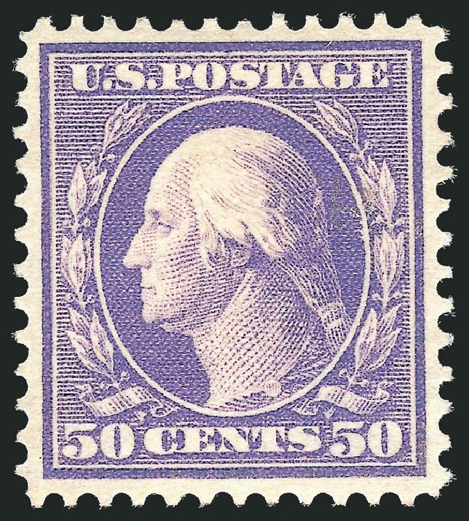 US Stamps Prices Scott # 341 - 1909 50c Washington. Robert Siegel Auction Galleries, Jul 2013, Sale 1050, Lot 489