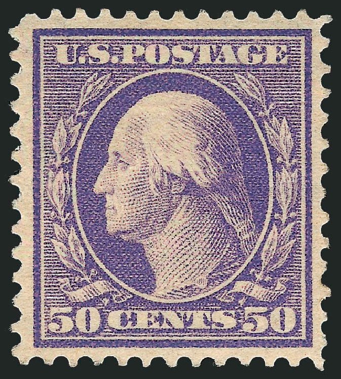 Value of US Stamps Scott Catalogue # 341 - 1909 50c Washington. Robert Siegel Auction Galleries, Dec 2008, Sale 967, Lot 4669
