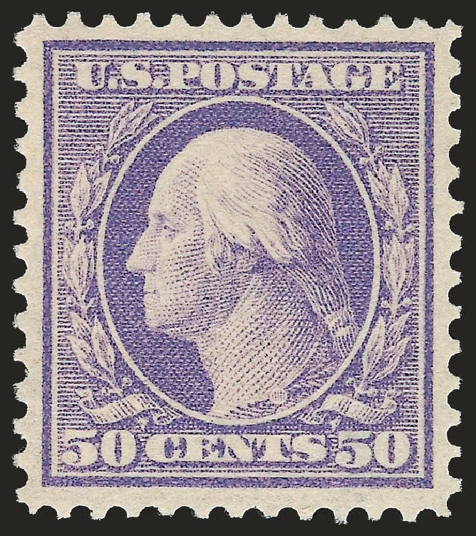 US Stamps Price Scott 341 - 1909 50c Washington. Robert Siegel Auction Galleries, Sep 2009, Sale 976, Lot 1919