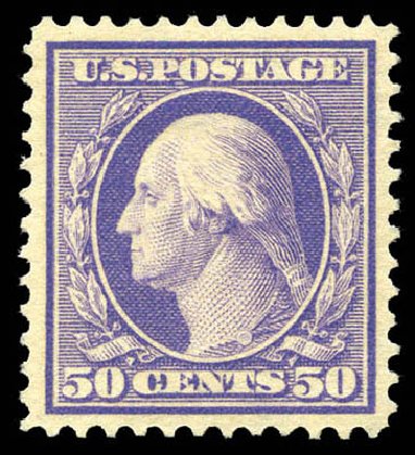 Cost of US Stamps Scott Cat. #341 - 50c 1909 Washington. Matthew Bennett International, Mar 2011, Sale 337, Lot 2820