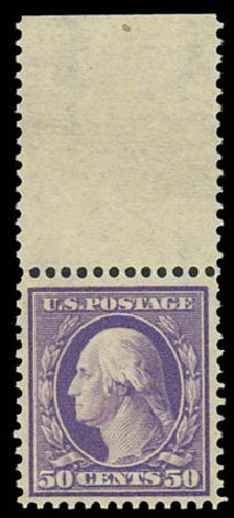 Values of US Stamps Scott # 341 - 1909 50c Washington. Daniel Kelleher Auctions, Oct 2011, Sale 626, Lot 330