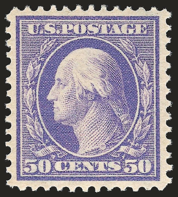 US Stamp Prices Scott Catalog # 341 - 1909 50c Washington. Robert Siegel Auction Galleries, Jun 2009, Sale 975, Lot 1730
